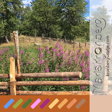 Traditional fence at farm.