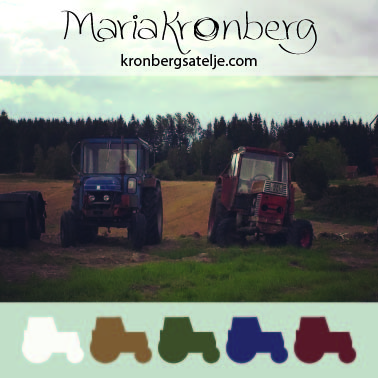 Tractors. Östergötland, Sweden.